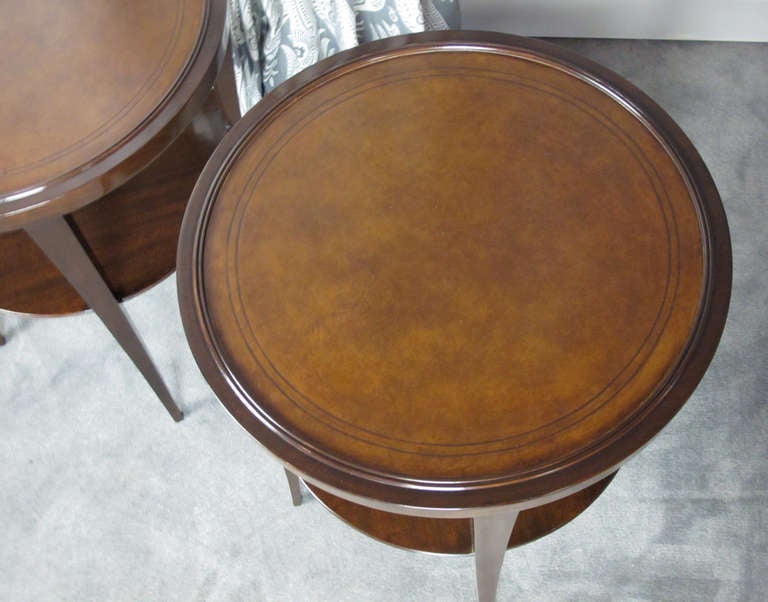 A Pair of Side Tables by Tommi Parzinger In Excellent Condition For Sale In San Francisco, CA