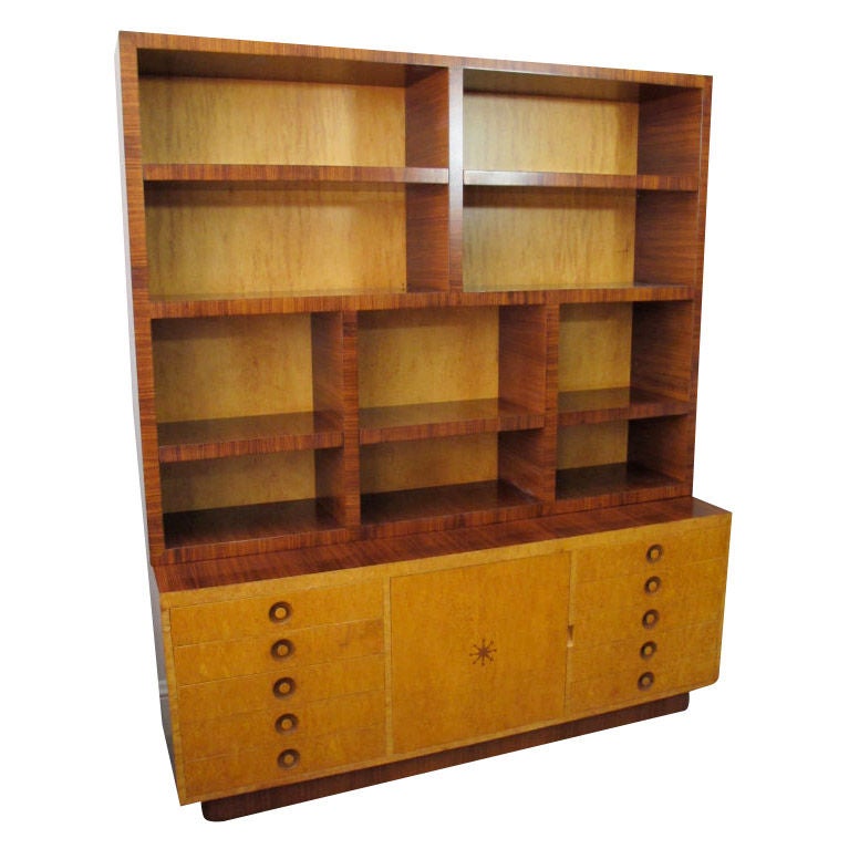Rare Bookcase Designed by Andrew Szoeke For Sale at 1stDibs