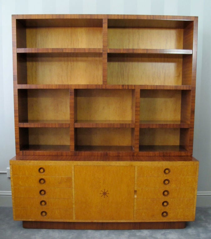 Rare Bookcase Designed by Andrew Szoeke For Sale at 1stDibs