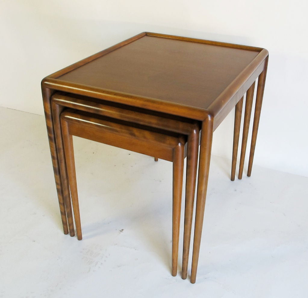 Set of Three Nesting Tables Designed by T.H. Robsjohn-Gibbings For Sale 2