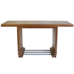 Flip-Top Dining Table Console Designed by Gilbert Rohde 10