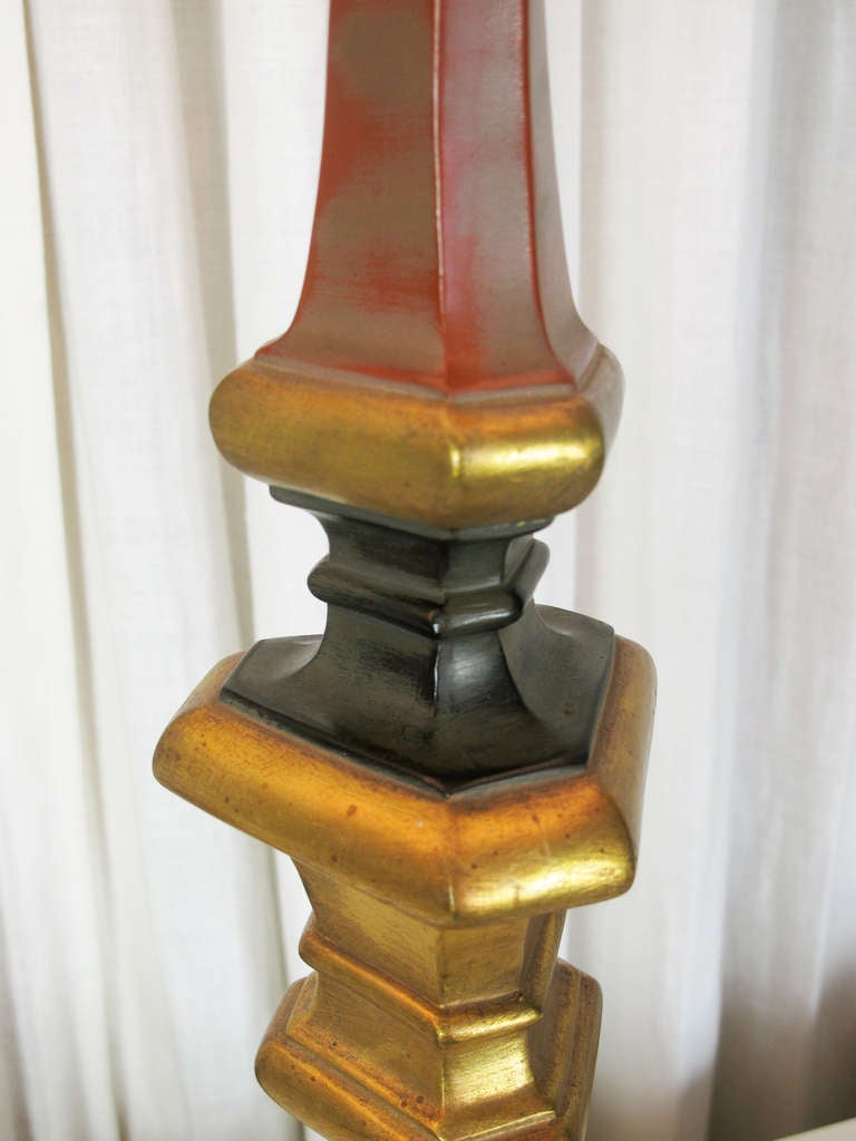 Mid-Century Modern A Pair of Decorative Spanish Revival Lamps For Sale