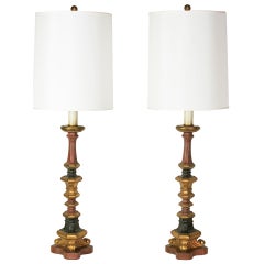 A Pair of Decorative Spanish Revival Lamps