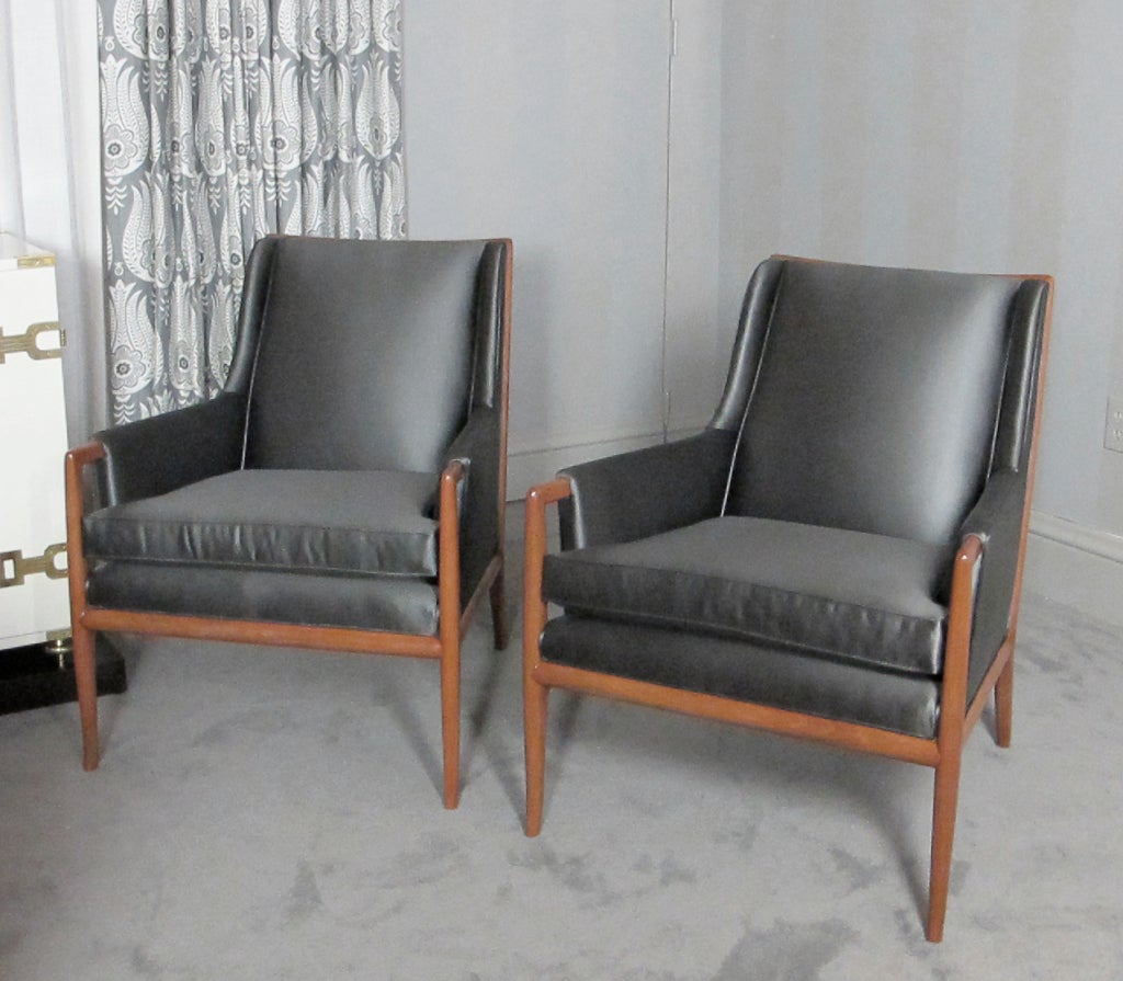 American A Pair of Chairs Designed by T.H. Robsjohn-Gibbings