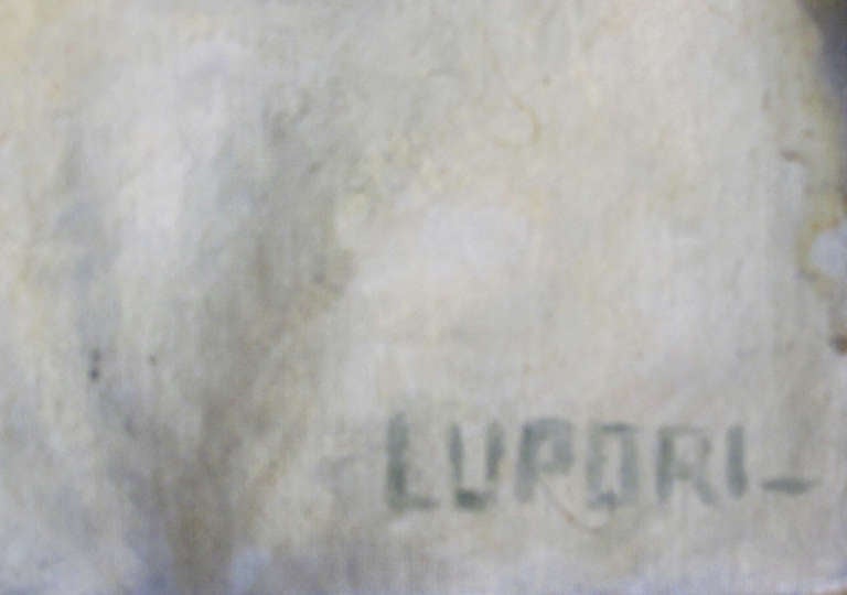 Portrait of a Lady with Red Bow by Peter Lupori, circa 1940