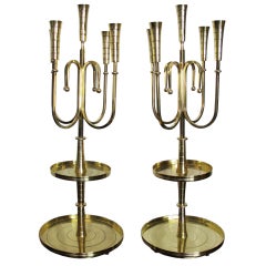 Vintage A Dramatic Pair of Candelabra by Tommi Parzinger