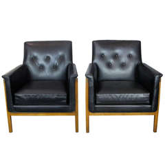 Pair of Club Chairs by Edward Wormley for Dunbar