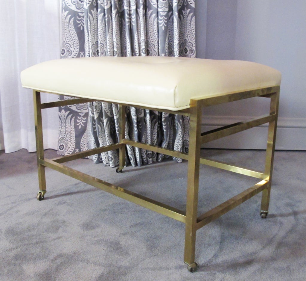 Edward Wormley for Dunbar Brass Bench