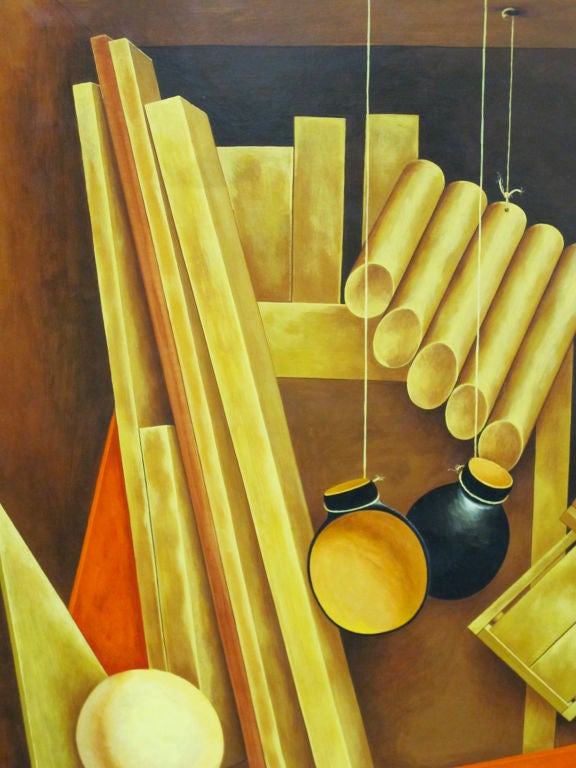 Board Woodwork - Trompe l'oeil Painting by Kennard M. Harris For Sale