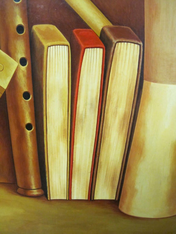 Woodwork - Trompe l'oeil Painting by Kennard M. Harris For Sale 1