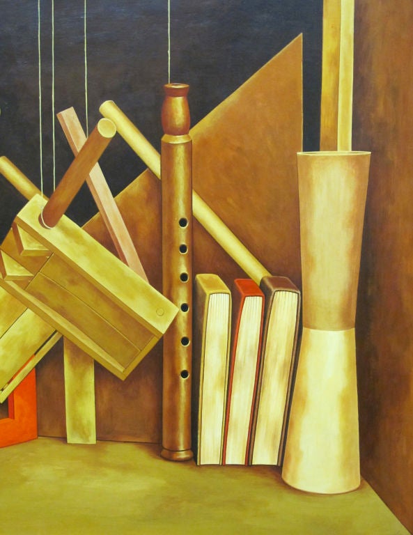 Woodwork - Trompe l'oeil Painting by Kennard M. Harris For Sale 2