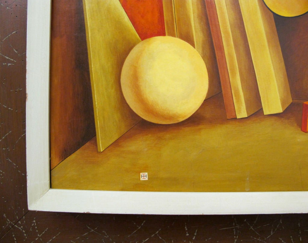 Woodwork - Trompe l'oeil Painting by Kennard M. Harris For Sale 3