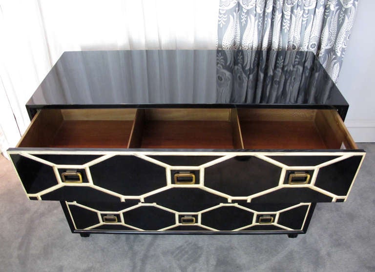 Lacquered Vintage Dorothy Draper Viennese Chest