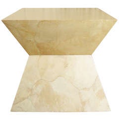 A Sculptural Parchment Table