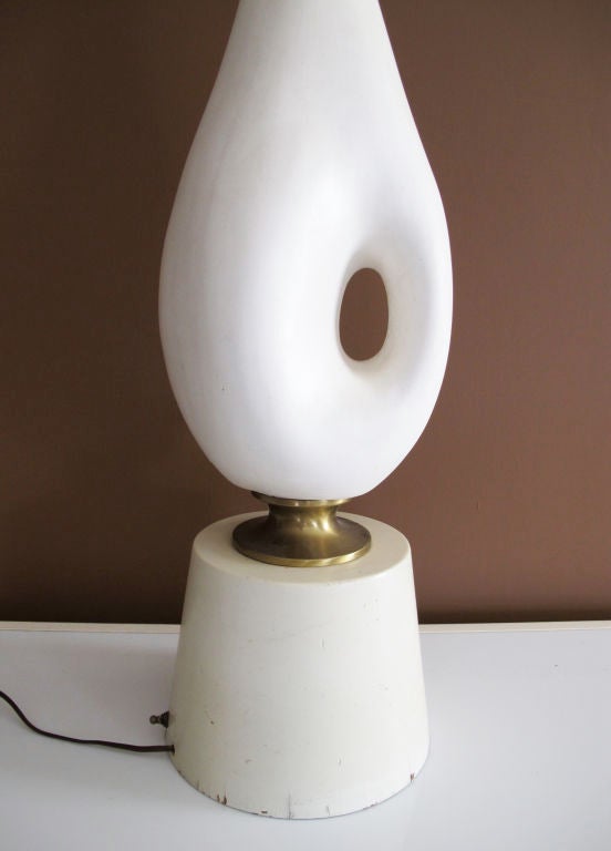 20th Century Monumental Table Lamp Attributed to Paul Laszlo For Sale