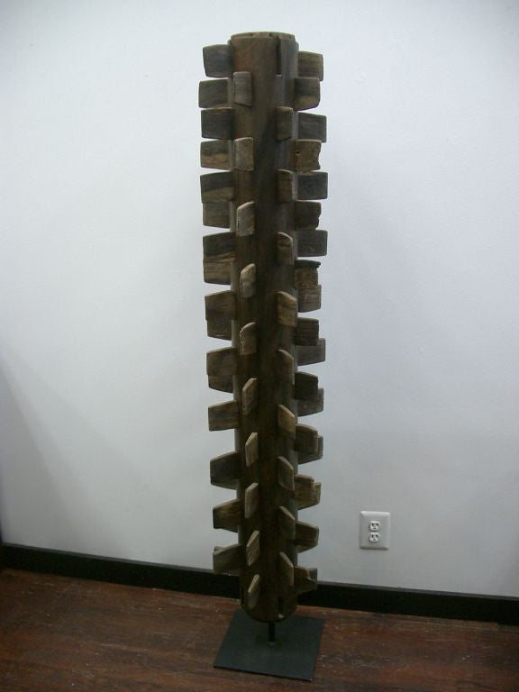 19th Century Oriental Wooden Agricultural Hoe