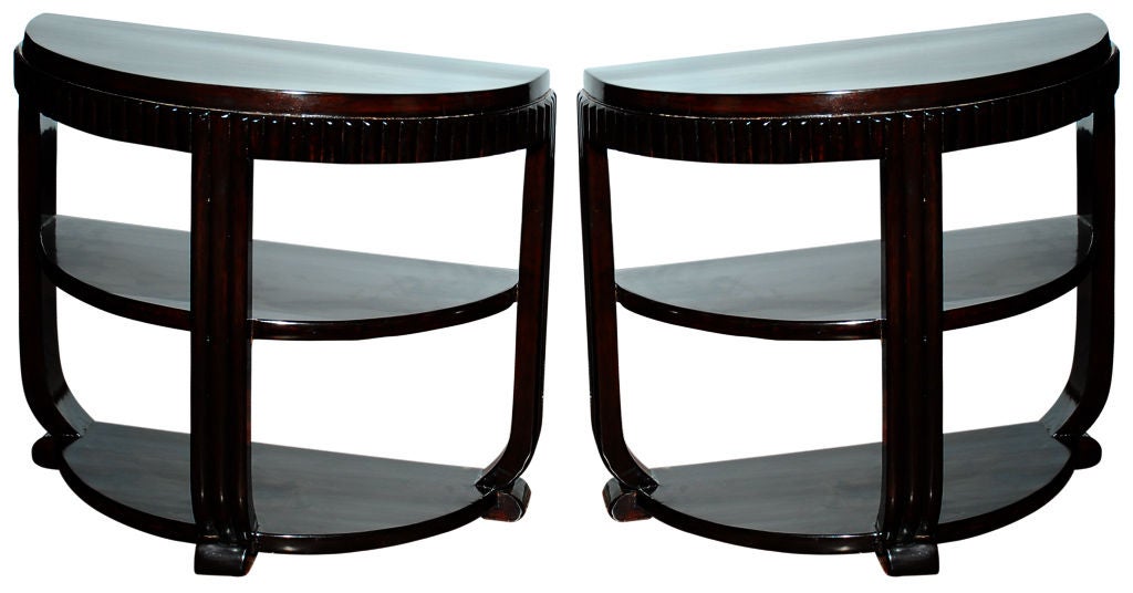 Art Deco Demi Lune tables