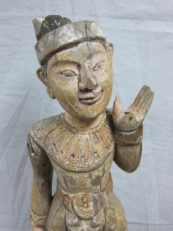 20th Century Burmese Folk Art Gong Holders For Sale