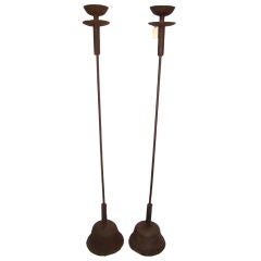 Antique Iron candle Stands