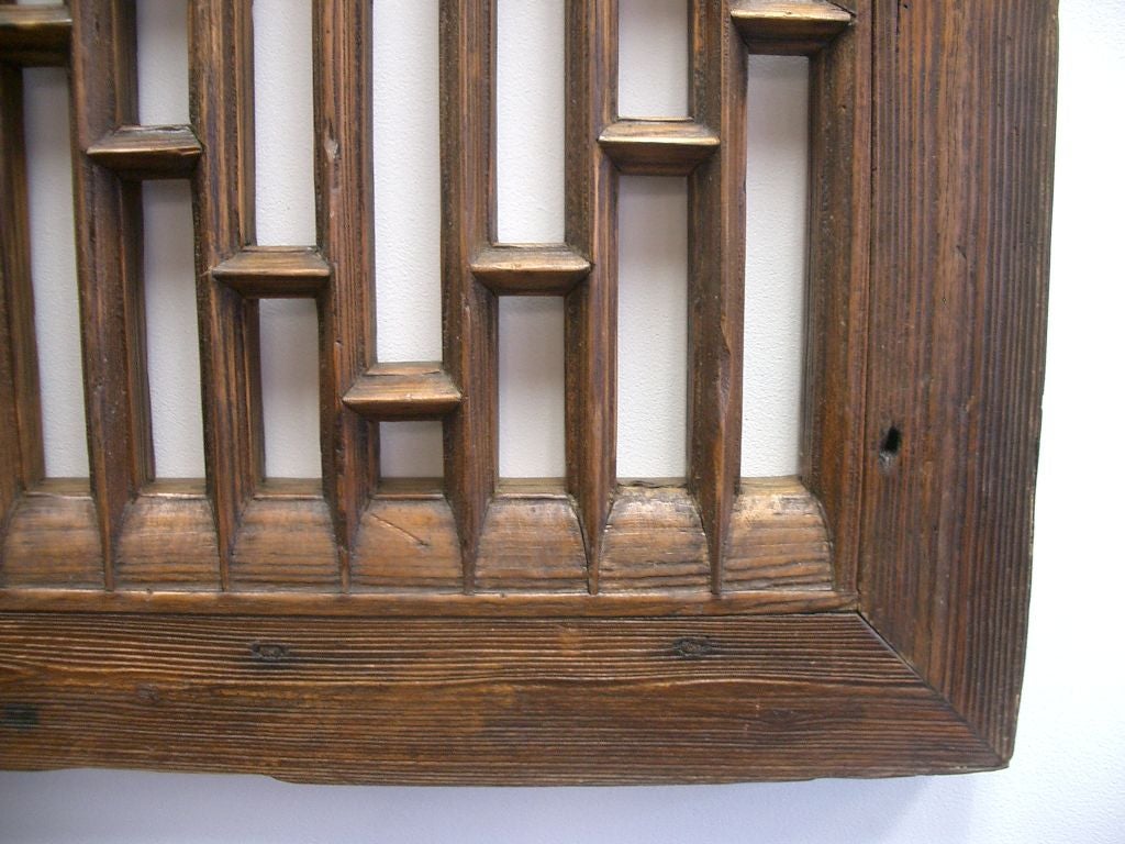 19th Century Architectural Window Screen cypress wood, Late 18th to early 19th century, Shanxi China