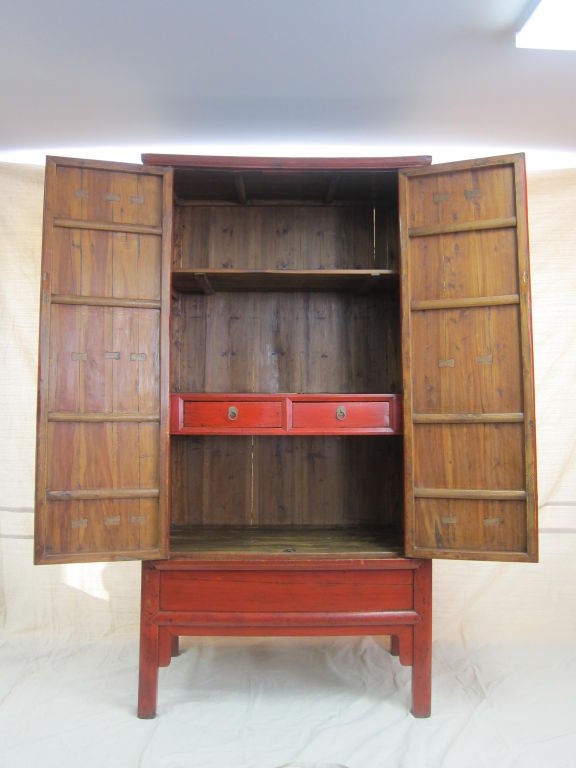 19th Century Chinese Tapered Cabinet For Sale