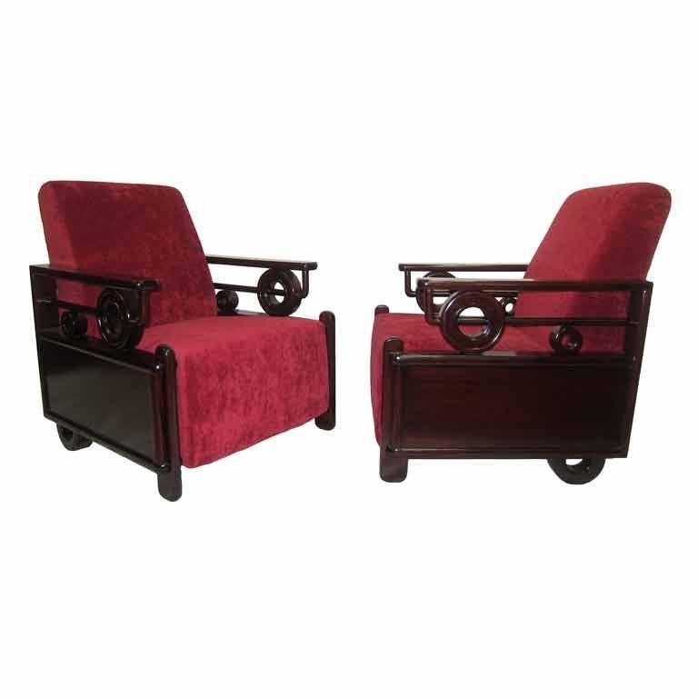 Art Deco Club Chairs For Sale