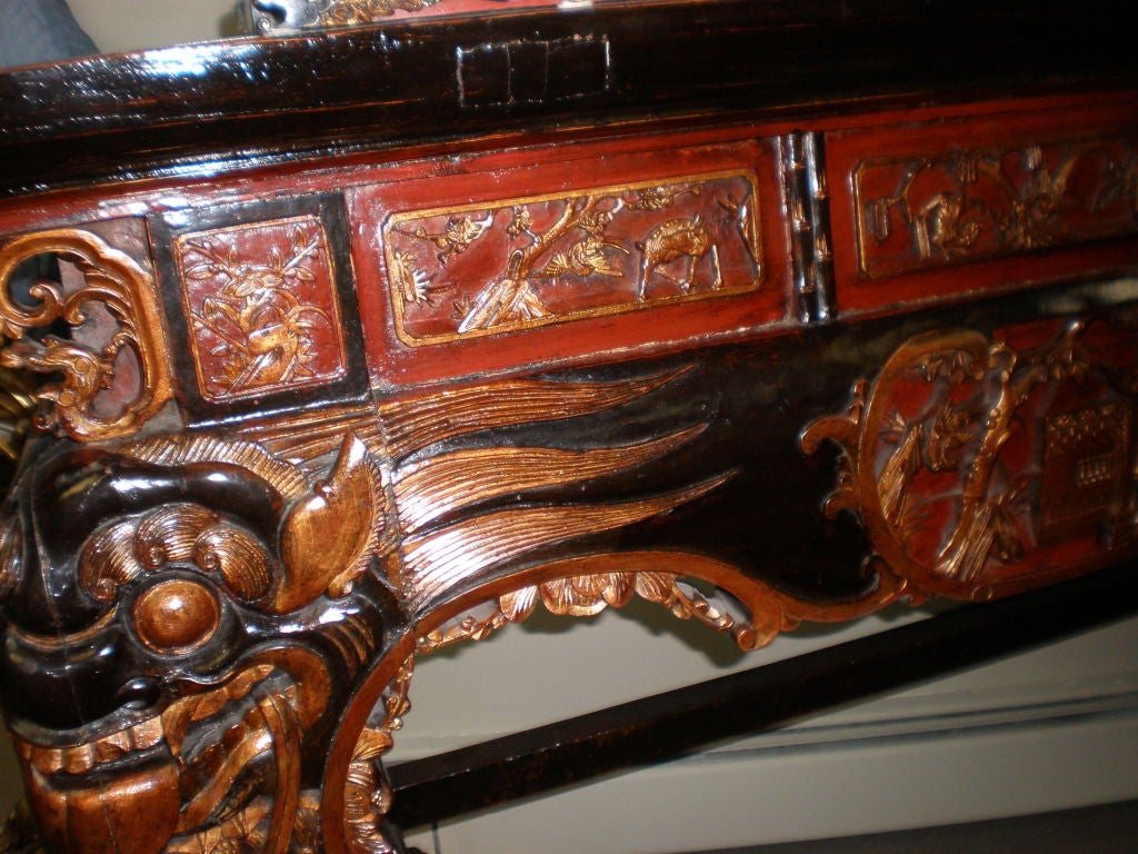 Chinese 19th Century Forbidden City Ornate Altar Table