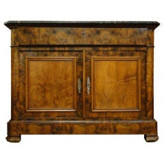 Antique 19th Century Louis Philippe Marble Top Chest.