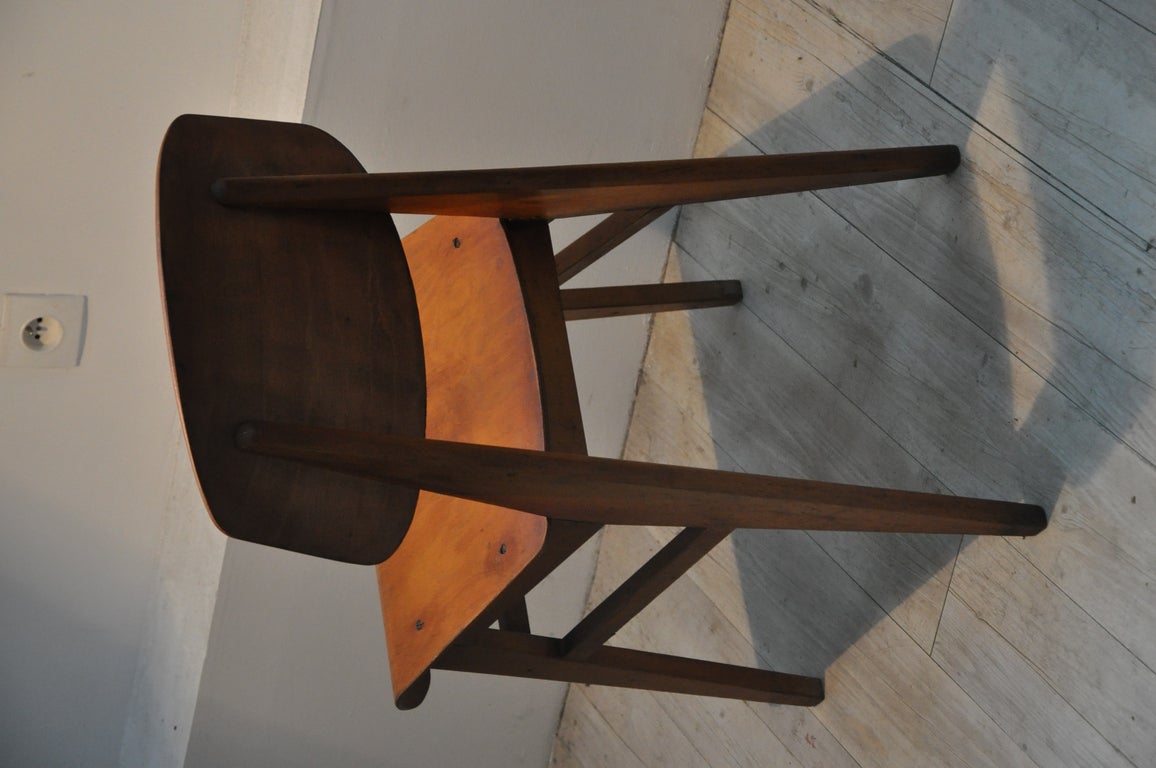 Wood Chair By Jean Prouve