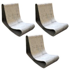 Set Of 3 Armchair By Willy Guhl