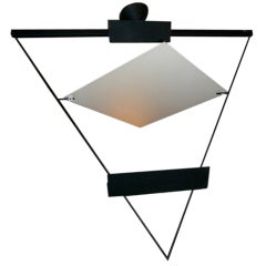 Geometric Triangle Chandelier By Mario Botta