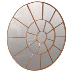 Antique Rond and architectural  mirror