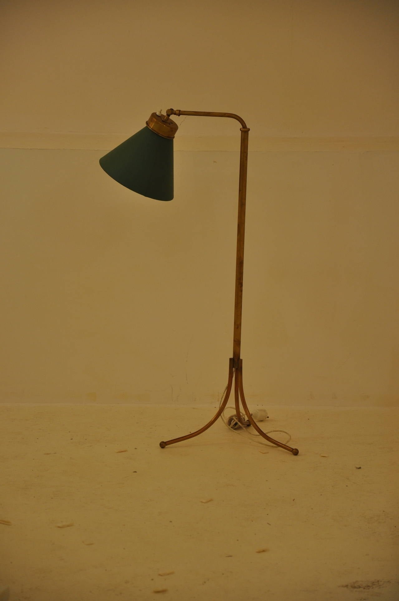 Brass Floor Lamp by Josef Franck