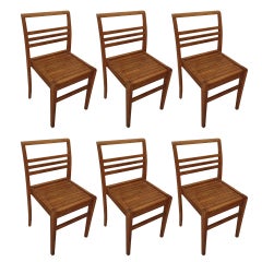 Set of 6  Chairs by René Gabriel