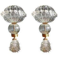 Pair of table lamp by Ercole Barovier