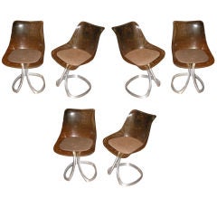 A set of 6 chairs  by tabacoff