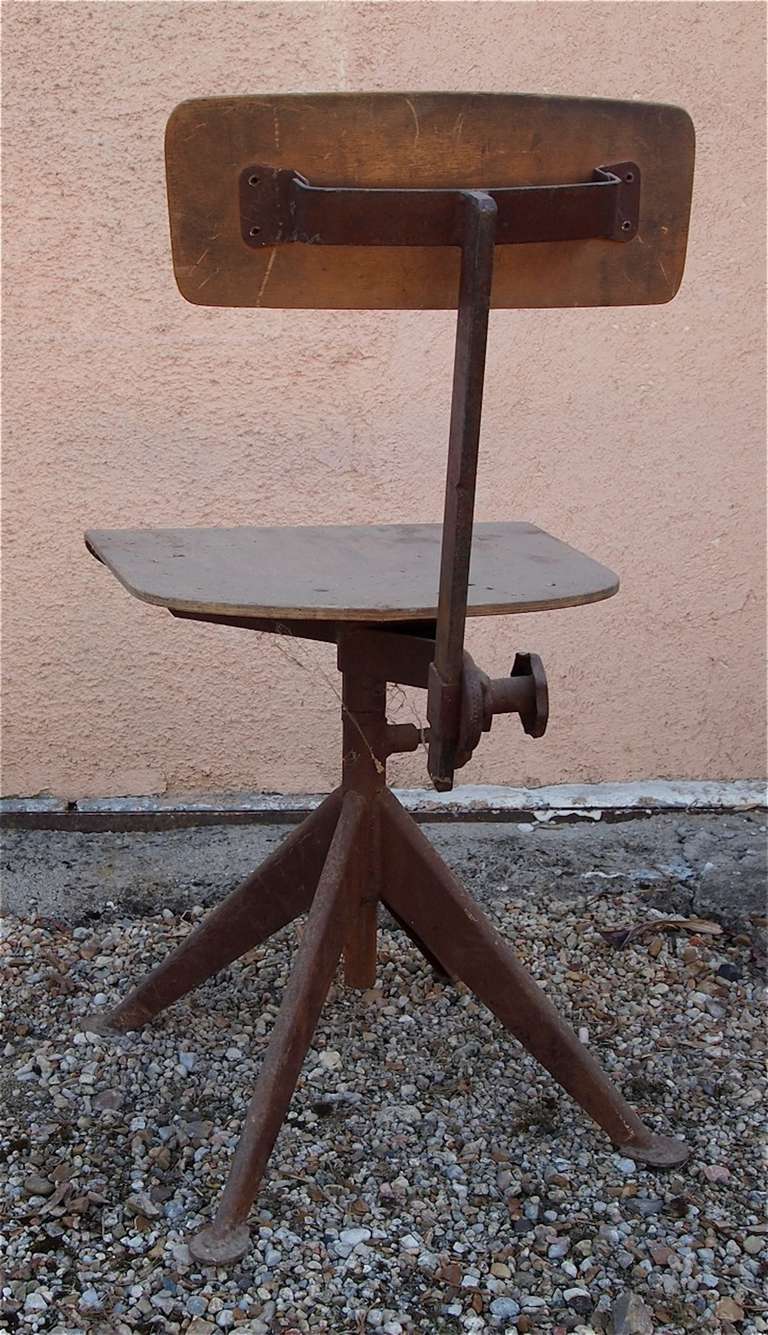 Jean Prouve French  Art Deco Atelier Chair 1930 2