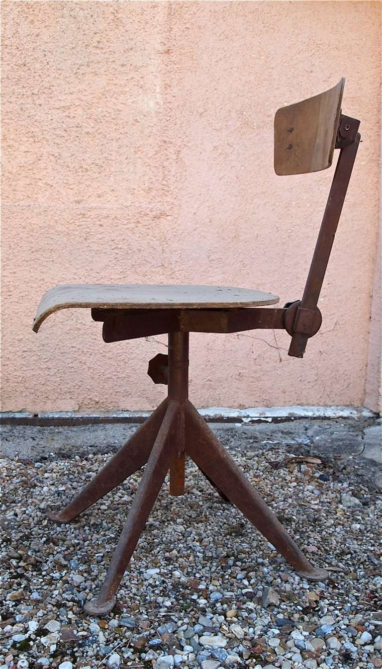 Jean Prouve French  Art Deco Atelier Chair 1930 3