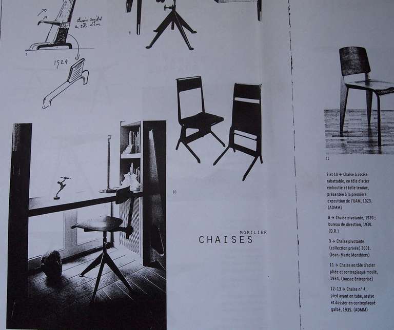 Jean Prouve French  Art Deco Atelier Chair 1930 6