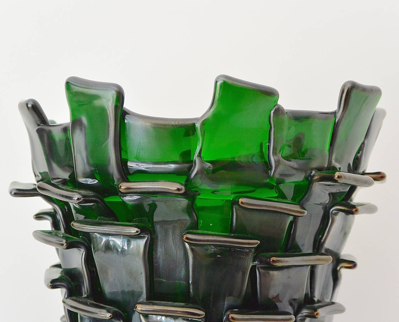 Italian Venini Ritagli Murano Glass Vase