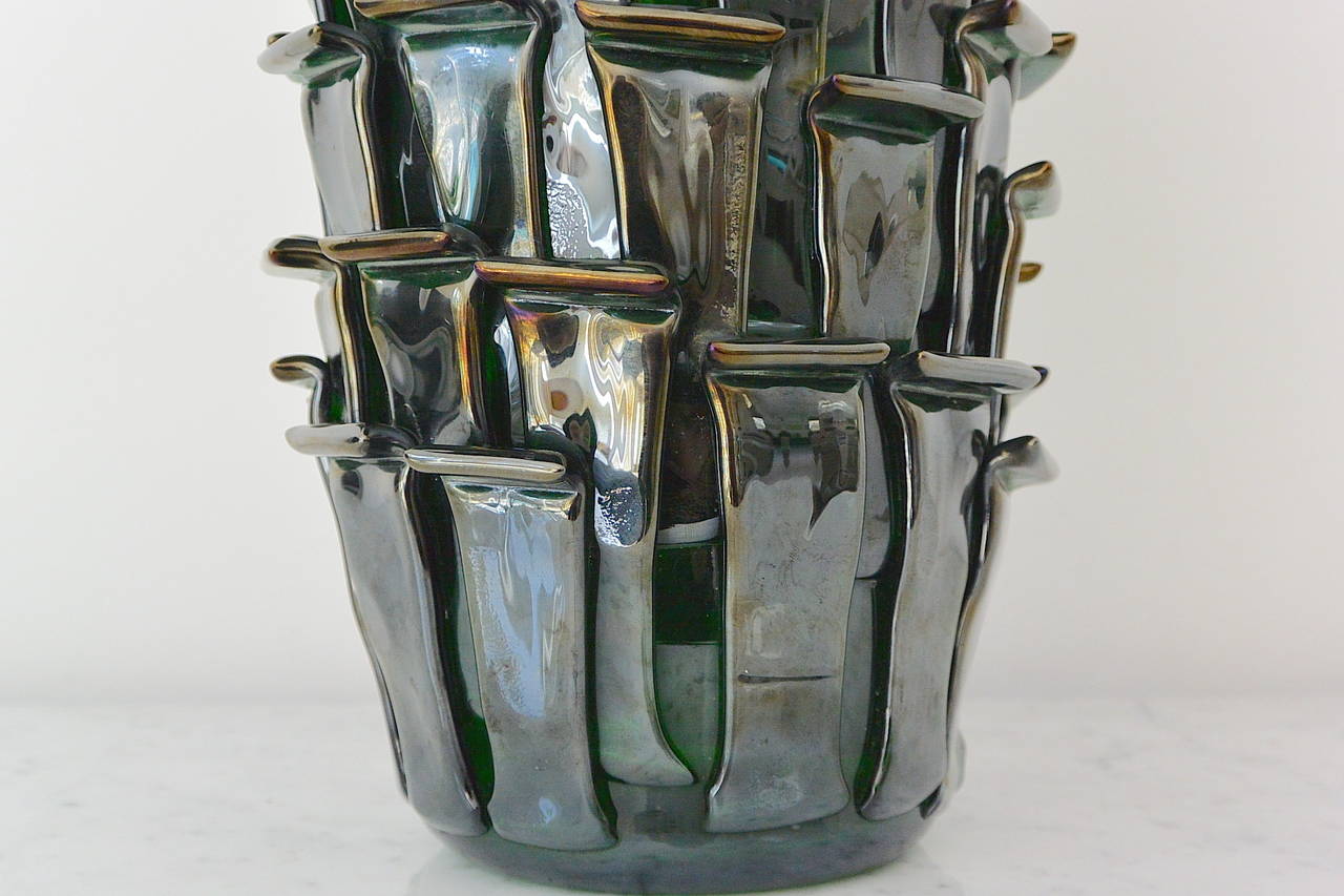 Contemporary Venini Ritagli Murano Glass Vase