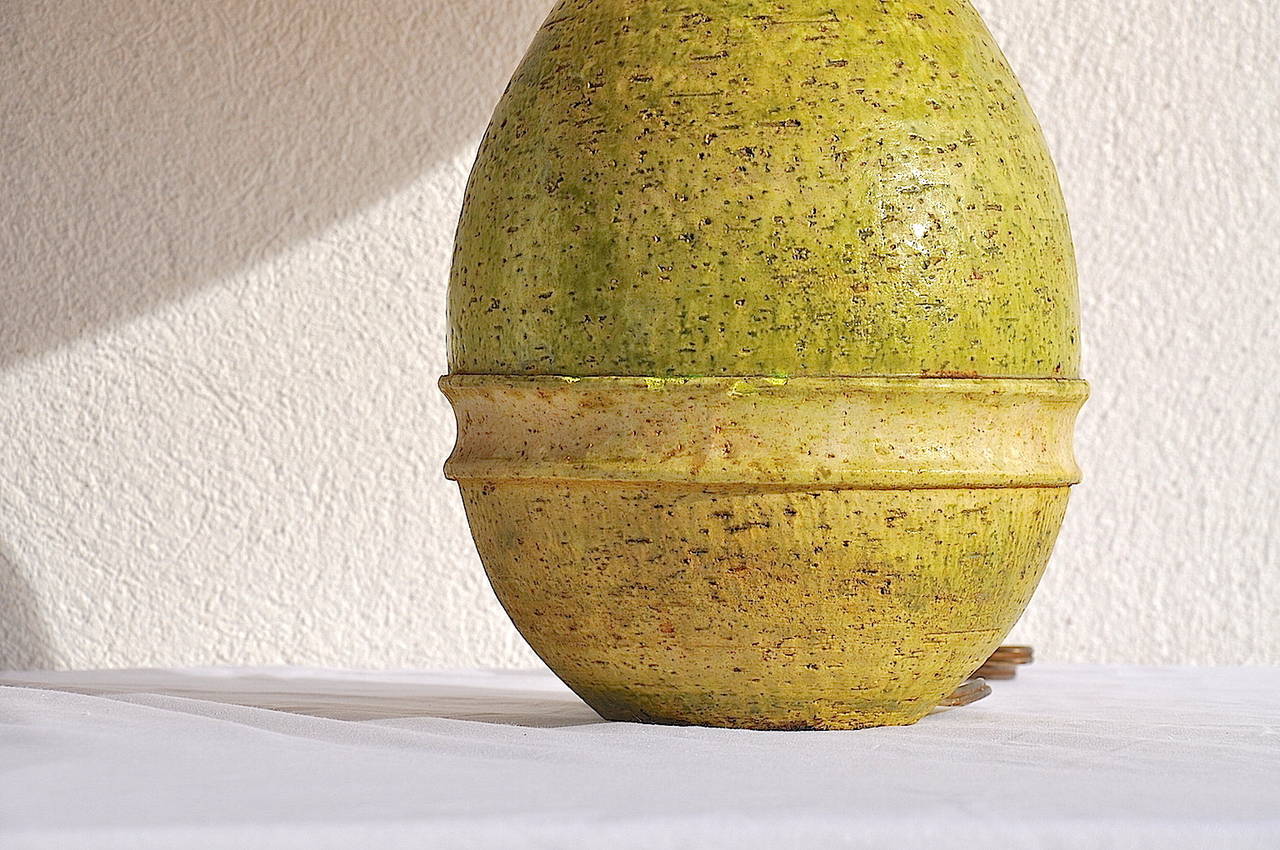 Glazed Ceramic Lamp by Marcello Fantoni In Good Condition In Auribeau sur Siagne, FR