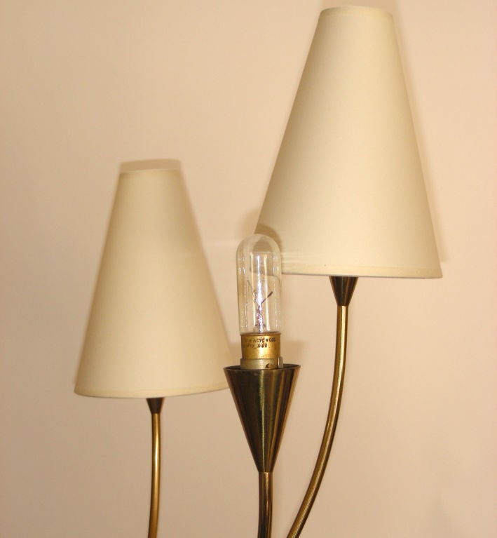 French A floor lamp in the manner of JEAN ROYERE
