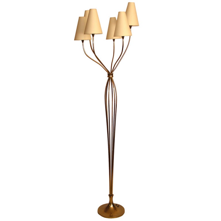 A floor lamp in the manner of JEAN ROYERE