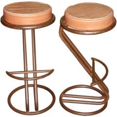 A pair of stools by LOUIS SOGNOT