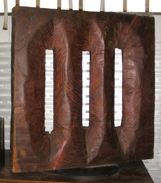 An exotic wood sculpture