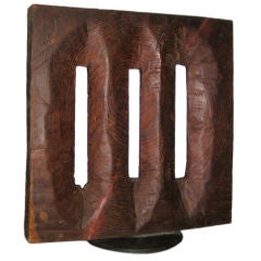 An exotic wood sculpture