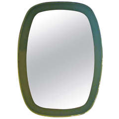 Elegant Bi-Color Mirror in the Style of Fontana Arte
