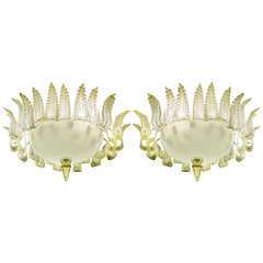 Pair of Royal Ceiling by Barovier & Toso