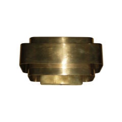 A Jules  Wabbes Sconce In Brass